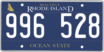 RI license plate 996528