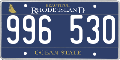 RI license plate 996530