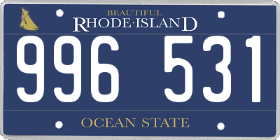 RI license plate 996531