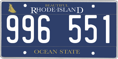 RI license plate 996551