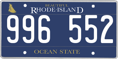 RI license plate 996552