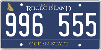 RI license plate 996555