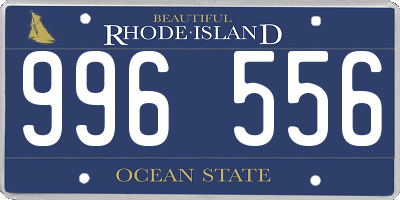 RI license plate 996556