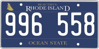 RI license plate 996558