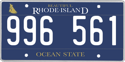 RI license plate 996561