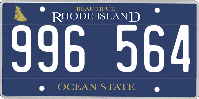 RI license plate 996564