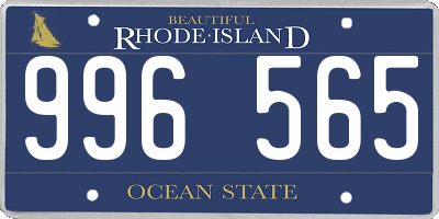 RI license plate 996565