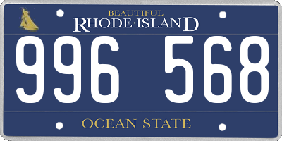 RI license plate 996568