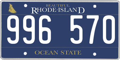 RI license plate 996570