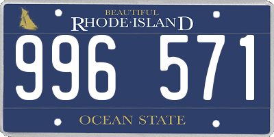 RI license plate 996571