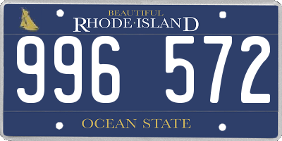 RI license plate 996572