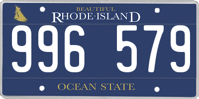 RI license plate 996579