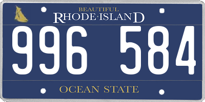 RI license plate 996584