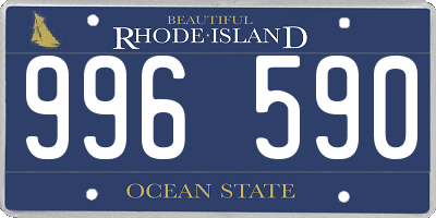 RI license plate 996590