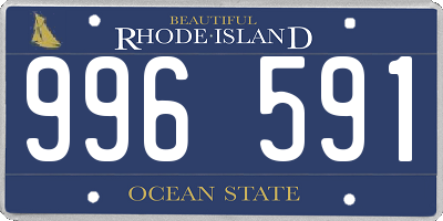 RI license plate 996591