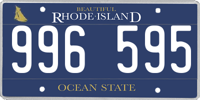 RI license plate 996595