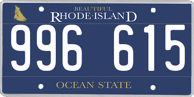 RI license plate 996615