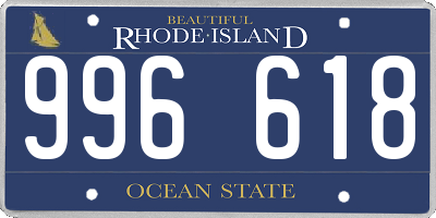 RI license plate 996618