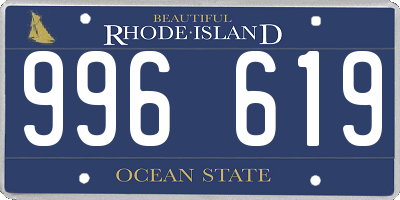 RI license plate 996619