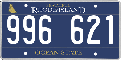 RI license plate 996621