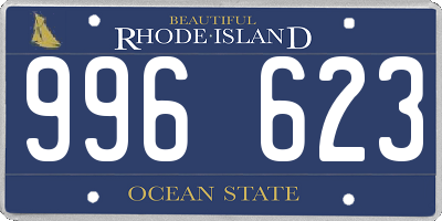 RI license plate 996623