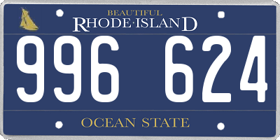 RI license plate 996624