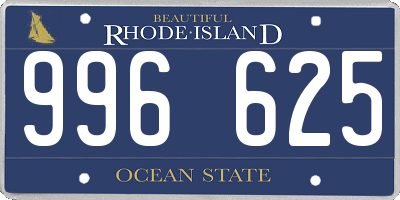 RI license plate 996625
