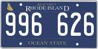 RI license plate 996626