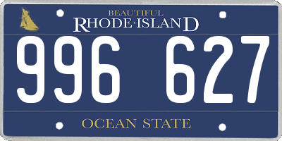 RI license plate 996627