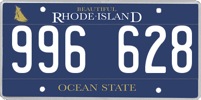 RI license plate 996628