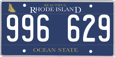 RI license plate 996629