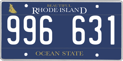 RI license plate 996631