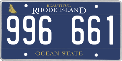 RI license plate 996661