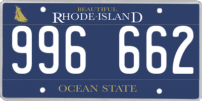 RI license plate 996662