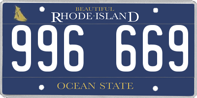 RI license plate 996669