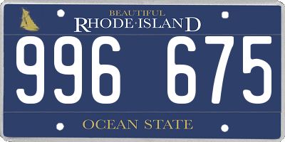 RI license plate 996675