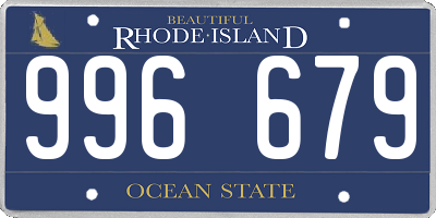 RI license plate 996679