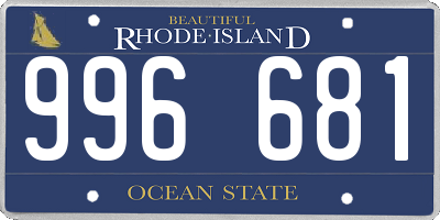 RI license plate 996681