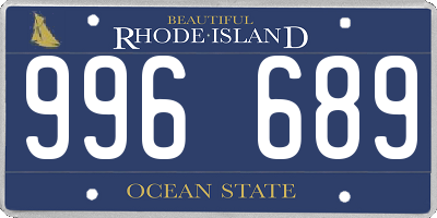 RI license plate 996689