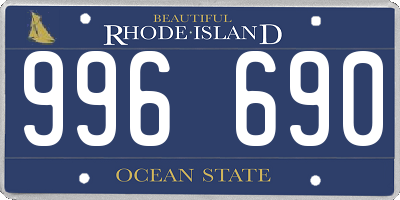 RI license plate 996690