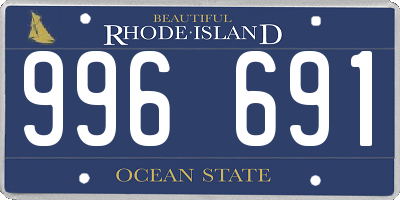 RI license plate 996691