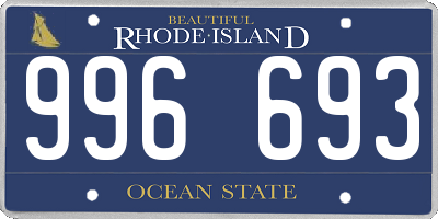 RI license plate 996693