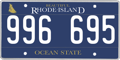 RI license plate 996695