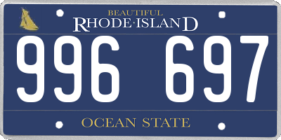 RI license plate 996697