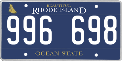 RI license plate 996698