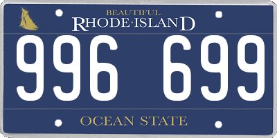 RI license plate 996699