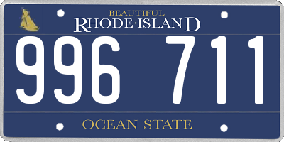 RI license plate 996711