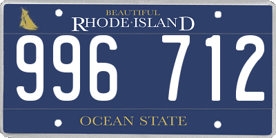 RI license plate 996712