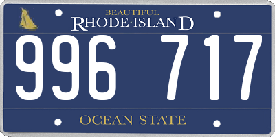 RI license plate 996717