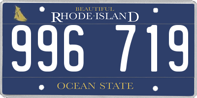 RI license plate 996719